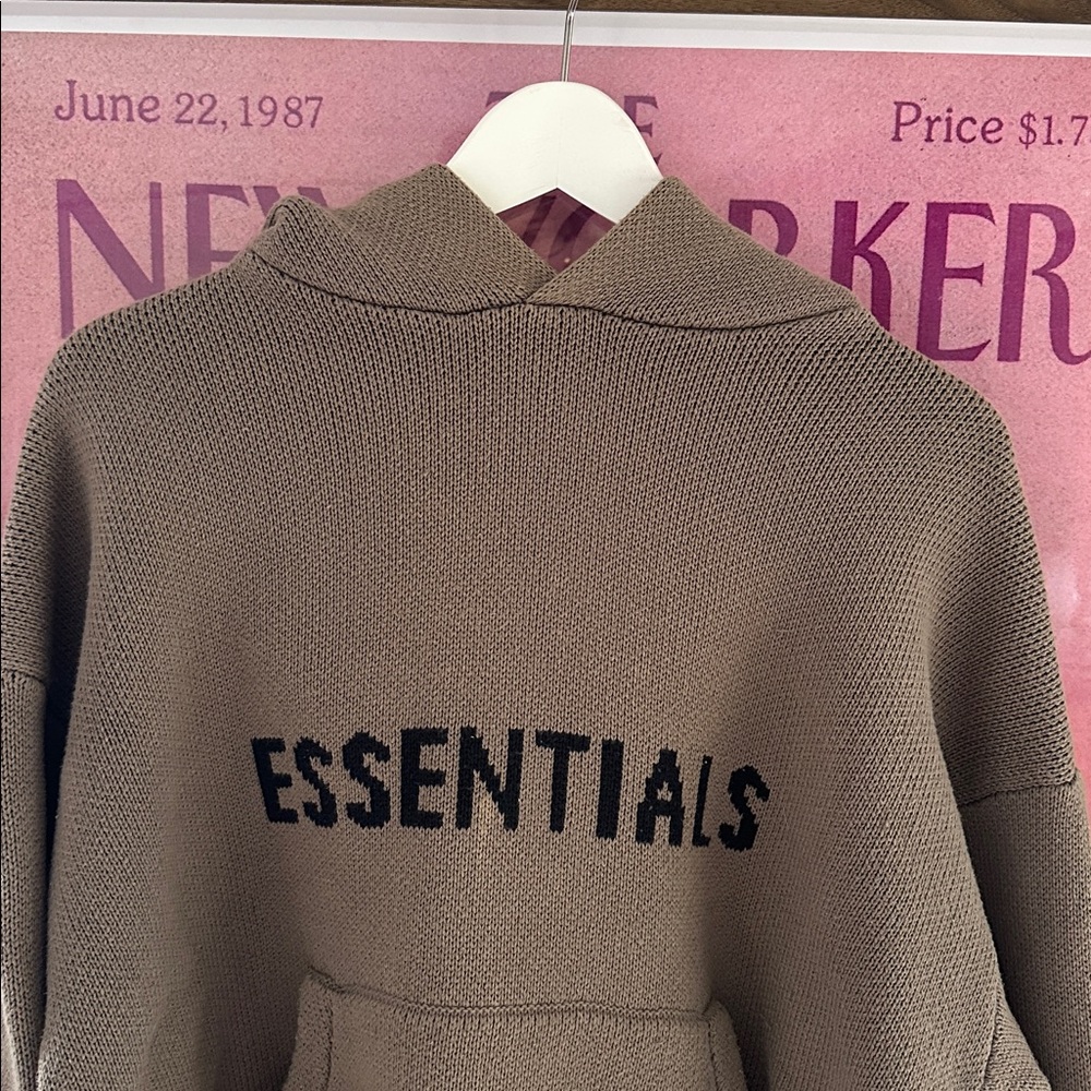 ESSENTIALS KNIT HOODIE